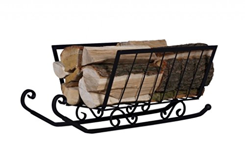Preisvergleich Produktbild Kaminholzregal, Brennholzregal, Holzkorb, Schlitten, "R131"