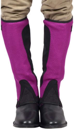 Riders-Trend-100800241-Kids-Mini-Chaps-purple-VioletNoir-Size10Ans-Mollet-26-29cm-x-Hauteur-30cm