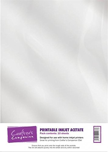 Crafter's Companion - Bedruckbare Overhead-Folien, Weiß, 10 Blatt