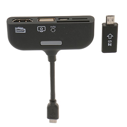 MagiDeal 5in1 Multifunktionale Karten Leser & OTG HDMI Adapter für SYNC -Handy Lesen - 4
