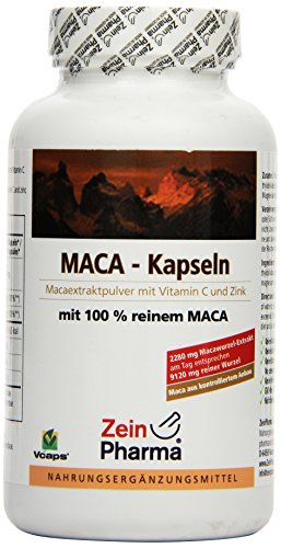 Zein Pharmaceuticals Maca Or Capsules 570 mg, 180 gélules, 1er Pack (1 x 127g)