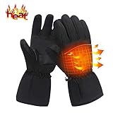LEWOTE Gants Chauffants électriques pour l'hiver, Gants Chauffants pour Ski, vélo, Moto et Mains Chaudes pour Homme et Femme
