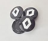 4 x Renault Radkappen 57 mm Durchmesser schwarz