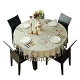 * Adecuado para la mayoría de las mesas de comedor interiores y exteriores, como: cocina, comedor, patio, jardín, sala familiar, cafetería, salón de banquetes; o se usa como tela de picnic, tela antipolvo, tela decorativa.