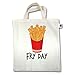 Produktbild Statement Shirts - Fry Day - Pommes frites - Unisize - Natural - XT500 - Jutebeutel kurzer Henkel