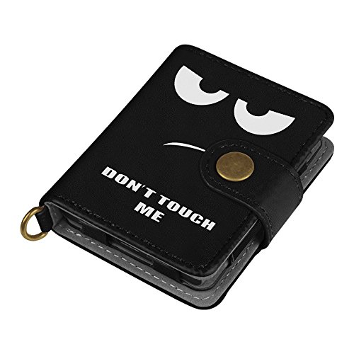 Fintie Samsung T3 SSD Hülle Case [2 Pack] , Kunstleder Schutzbeutel Reisetasche Organisator Tasche Tragetasche für Samsung T3 Portable 250GB 500GB 1TB 2TB SSD USB 3.1 Externe Solid State Drive, Don't Touch