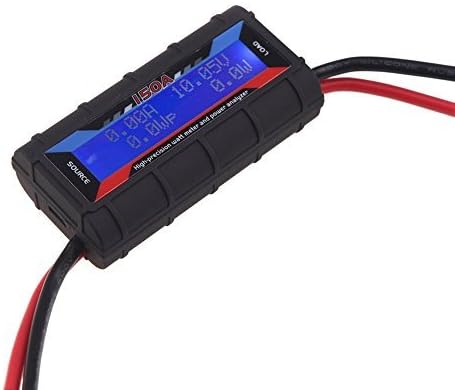 RGBZONE150 Amps Power Analyzer, High Precision RC Watt Meter with Digital LCD Screen for RC, Battery, Solar, Wind Power