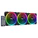 Produktbild Aerocool ORBITREMOTE 3 PC Lüftersatz mit RGB und Fernlicht Schwarz