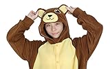 dressfan Unisex Adult Animal Pyjamas Braun Bär Cosplay Kostüm - 