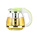 Produktbild OUNONA Glasteekanne Edelstahl Filter Griff Hitzebeständig 2000 ml (grün)