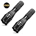 Price comparison product image Led Tactical Flashlight, Bling 1600 Lm Bright Cree Xml T6 Little Torch Taclight As Seen on Tv with 5 Light Modes,Floodlight or Spotlight by Adjustable Focus for Emergency Camping Hiking (2 Pack)