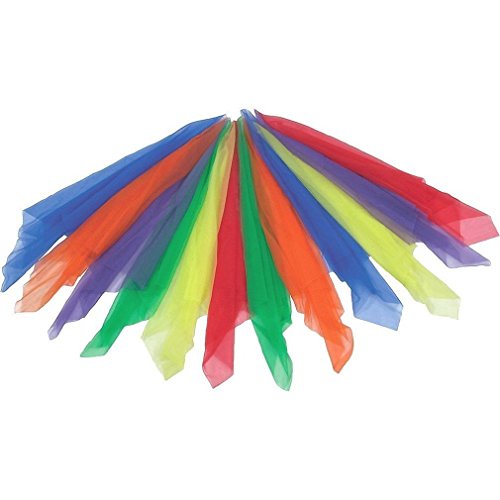 [10 Pieces-10 Colors] Vpsan Gesaeumte Quadrat Schal Rhythmus magische Tanz mehrfarbigen Schals (Satz 10) - 6