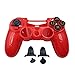 Produktbild Hzjundasi Hart Gehäuse Schale Etui Kit für Sony Playstation PS4/ Slim/ Pro Controller, Ersatz Voll Gehäuse Abdeckung Platte Tasten Kit Farbe Rot