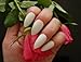 Pink-Candy Full Cover White Stiletto False Nails to Paint Yourself - 120
