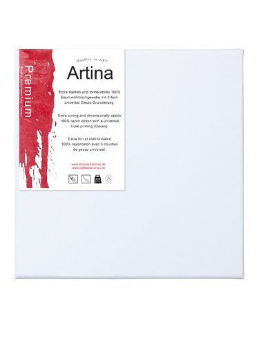 Artina 3D Premium Leinwand auf Keilrahmen 80×80 cm 2er Set 380g/m² - 2