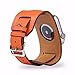 Produktbild Happysdh Armband für Apple Watch Series 4/3/2/1 38MM/40MM, Smartwatch Zubehör Leder Uhrenarmband Ersatzarmband Armbänder Smartwatch für Männer Frauen