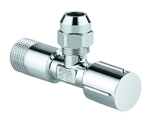 Preisvergleich Produktbild GROHE / Sicherungstechnik - Eckventil / mit angerauhtem Gewinde zum vereinfachten Eindichten, Wandanschluss 1 / 2 Zoll, Abgang 3 / 8 Zoll / 22038000