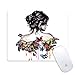 Produktbild HYYCLS Non-Slip Mousepad Design Gaming Mauspads Rubber Oblong Mouse Mat(Butterfly Shawl)
