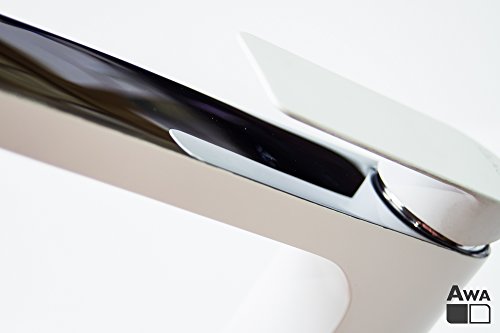 AWA – Ophir – RED DOT winner – Waschtischarmatur – Weiß & Chrome - 4