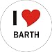 Produktbild I Love BARTH Laptopaufkleber Laptopskin 210x210 mm rund