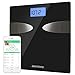 Produktbild anyoyo Bluetooth Body Fat Scale mit IOS und Android App Smart Digital Personenwaage Gesunde Analysegerät für Körpergewicht, Körperfett, Körperwasser, Knochenmasse, Muskelmasse, BMI, BMR, viszeralfett