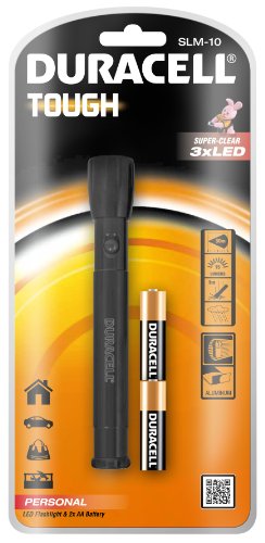 Duracell SLM-10 Torch 3 LED aluminium tough 00667