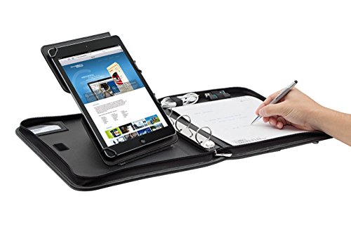 Wedo 5874901 Elegance A4 Organizer (mit Universalhalter für Tablet-PC von 24,6 cm (9,7 Zoll) bis 26,7 cm (10,5 Zoll)) schwarz - 3