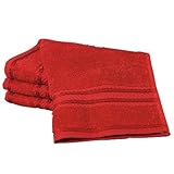 Linens Limited Supreme 500gsm Egyptian Cotton Face Cloth, Red