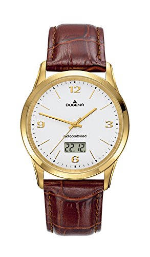 Dugena Herren-Armbanduhr Funk Analog - Digital Quarz Leder 4298284 Dugena Herren-Armbanduhr Funk Analog - Digital Quarz Leder 4298284