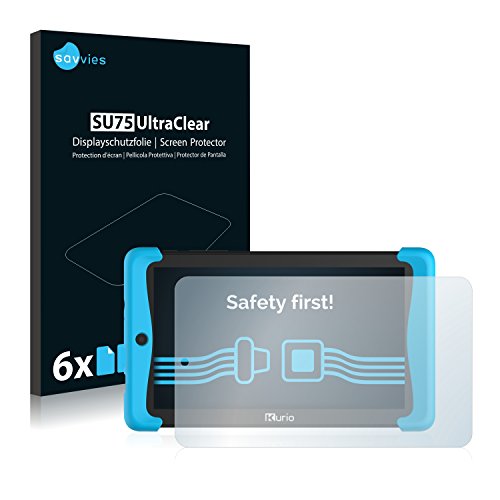 6x Savvies Displayschutzfolie für Kurio Tab 2 Motion 7 Folie Schutzfolie Displayfolie - Klar