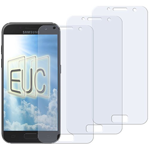 Preisvergleich Produktbild 3 x Displayschutzfolie matt / entspiegelnd für Samsung Galaxy A3 (2017)