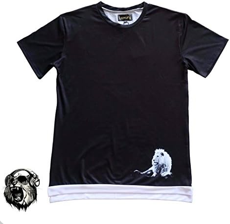Luxury Unique and Trendy Graphic Lion Tee For Men | Custom and Classy | Free Hand-Written Message Of Your Choice | Premium, Sleek, Minimal Graphic Design T-Shirt by Luxury, A New Zealand Based Brand