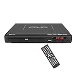 dvd player  Reproductor de DVD de 225 mm, Compatible con Reproductor de CD / DVD / MP3 con Control Remoto, Puerto USB Compatible con Salida HDMI （Disco blueray no Compatible） Negro