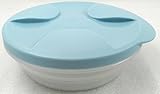 1a TUPPER Schüssel BIENENSCHWARM --- Schüssel Teller --- Salat to go --- hellblau --- 240 ml
