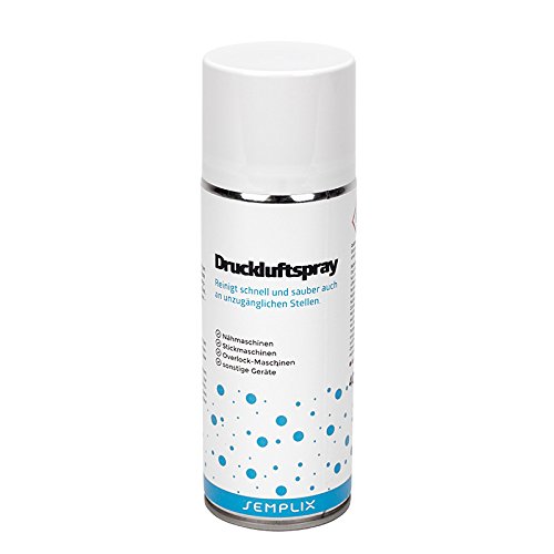 Druckluftreiniger 400ml Dose von Semplix | Entfernt Staub Flusen Fadenreste sonstige Verunreinigungen | Pressluftdose Air Duster Druckluftdose Luftspray