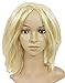 Produktbild Funny Fashion Gestufte Langhaar Bob Perücke Pamela - Blond - Zubehör Kostüm Popstar Promi Filmstar Hippie - zum Faschingskostüm Theater Mottoparty