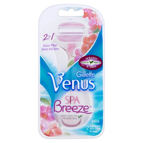 Gillette Venus Spa Breeze Razor + Blades x 2