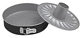 Durchmesser: 26 cm Meister Patissier sf26 a2 Springform mit 2 Fonds Kunststoff Grau/Schwarz 26 x 26 x 9 cm