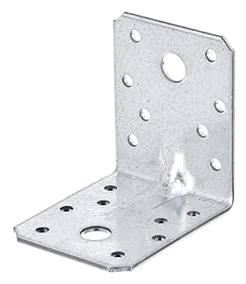 GAH-ALBERTS Raccord d'angle coudé ultra-robuste en acier galvanisé 70 x 70 x 55 mm / 50 pièces