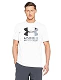 Camisa con mangas cortas Under Armour UA Split Fragment Logo SS T Camiseta de Manga Corta, Hombre, Blanco (100), XL