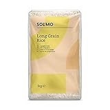 Marque Amazon Solimo Riz long grain, Lot de 4 (4x1kg)