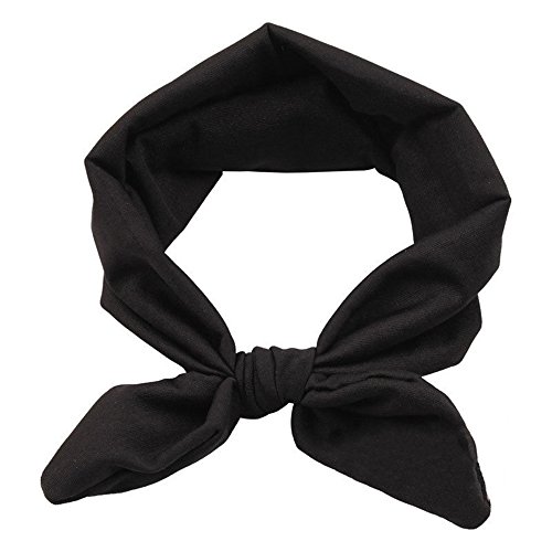 Sanwood Baby Girl Headband Toddler Headdress Child Hairband Elastic (Black)