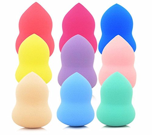 WINWINTOM 9Pcs Pro Beauty Flawless Makeup Puff Multi Shape Sponges