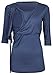 Happy Mama. Women's Maternity Nursing 2in1 Bolero Top Shirt 3/4 Sleeve. 458p