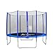 Produktbild ULTRAPOWER SPORTS Gartentrampolin 305cm - 8 Stangen Outdoor-Trampoline Komplettset inkl. UV beständige Sicherheitsnetz gepolsterten Netzpfosten PVC Federabdeckung Sprungtuch Regenschutz Leiter für Fitness, belastbar bis 120 kg