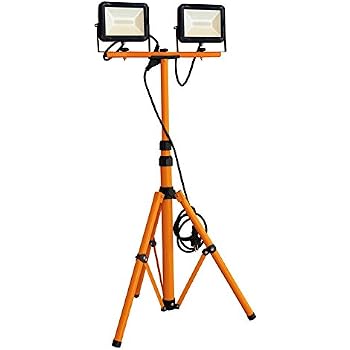 Projecteur LED Chantier 50-200W Trépied - IP66, 6000K/3000K, Télécommande