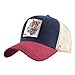 Produktbild sdssup Vintage Baumwolle Bestickt Tier Baseball Cap Net Hut Cap Truck Fahrer Hut Huhn Tiger - rot 1 einstellbar