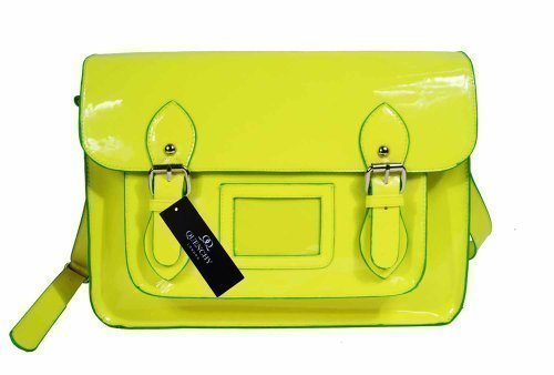 De Mujer Satchel Charol Pvc Cuero Bolso Cruzado Clásico Retro Bolsos 