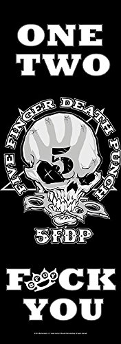 Five Finger Death Punch One Two Fuck You Door-Flagge Standard