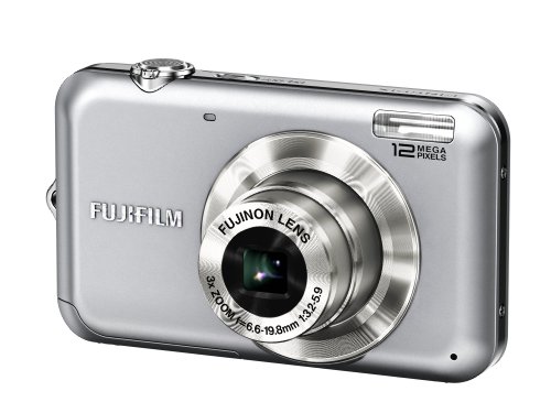 Fujifilm Finepix JV100 Digitalkamera (12 Megapixel, 3-fach opt.Zoom, 6,9 cm Display) silber Fujifilm Finepix JV100 Digitalkamera (12 Megapixel, 3-fach opt.Zoom, 6,9 cm Display) silber
